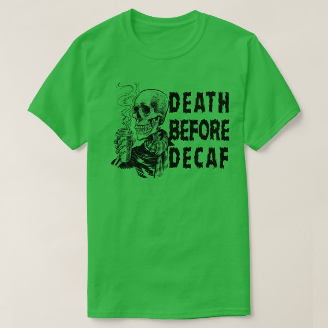 Camiseta Muerte antes de la sordera (Diseño del anverso)