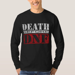 Camiseta MUERTE ANTES DEL Triatlón DNF Triatleta Bañar Bici
