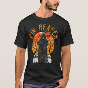 Camiseta Muerte Bowling Grim Reaper Bowler Hombres O Mujere