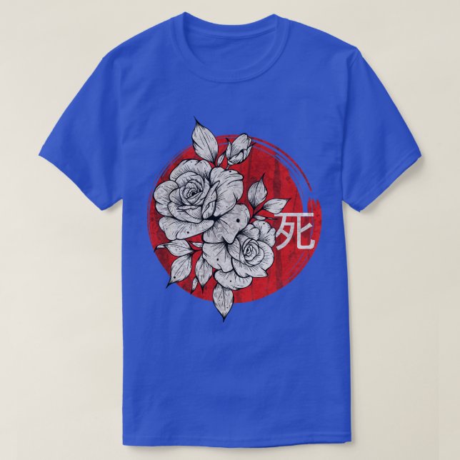 Camiseta Muerte de cosecha y flores (Diseño del anverso)