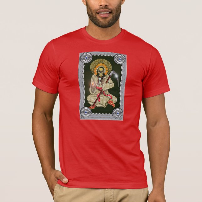 Camiseta muerte de santa (de oro) (Anverso)