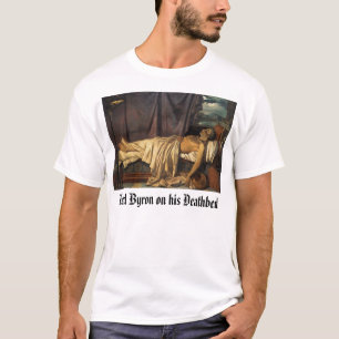 Camiseta Muerte de señor Byron, señor Byron en su lecho de