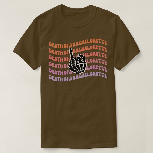 Camiseta Muerte de soltera hasta muerte Fiesta favorito (Diseño del anverso)