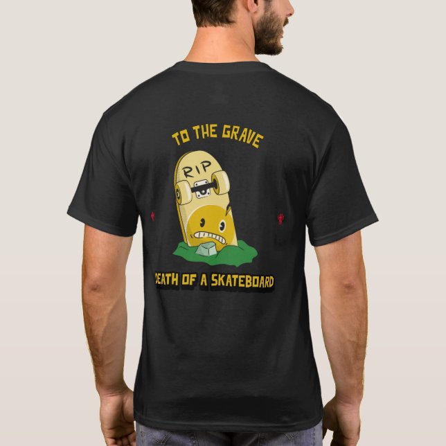 Camiseta Muerte de un patineta - dos imágenes (Reverso)