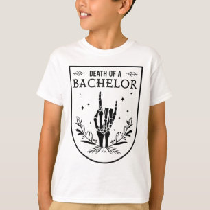 Camiseta Muerte de un soltero tripulación gótica del novio 