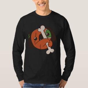 Camiseta muerte de zombie de hueso de perro