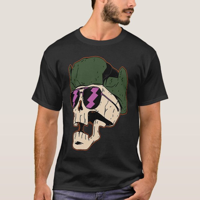 Camiseta muerte del esqueleto del soldado (Anverso)