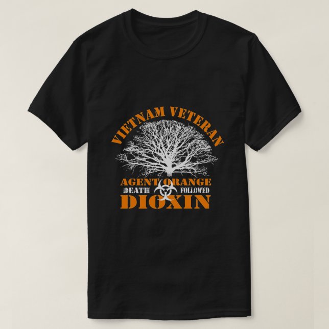 CAMISETA MUERTE DEL NARANJA DE VIETNAM VETERAN (Diseño del anverso)