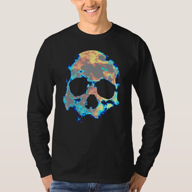 Camiseta Muerte en el cráneo de los hombres muertos Cabeza  (Anverso)