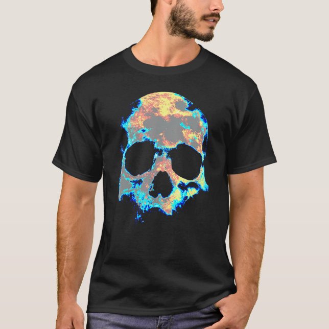 Camiseta Muerte en el cráneo de los hombres muertos Cabeza  (Anverso)