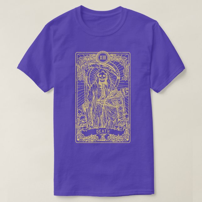 Camiseta Muerte I Satanic Tarot d I Fortune Teller (Diseño del anverso)