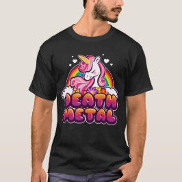 Camiseta Muerte Metalizado gracia arcoiris y regalo de unic