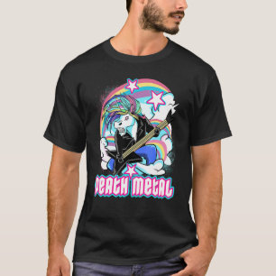 Camiseta Muerte Metalizado Unicornio fuerte Metalizado
