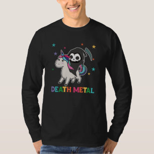 Camiseta Muerte Metalizado: Unicornio muere en paro