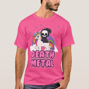 Camiseta Muerte Metalizado - Unicornio Paro Arcoiris fuerte