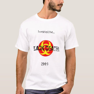 Camiseta Muerte negra/plaga rosada