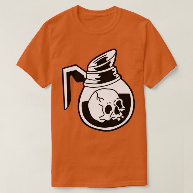 Camiseta Muerte o café (Diseño del anverso)