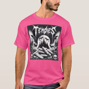 Camiseta Muerte Pollo de Música Metalizado Tendies Meme Gót