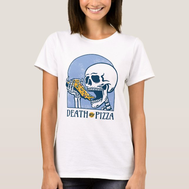 Camiseta Muerte por Pizza (Anverso)