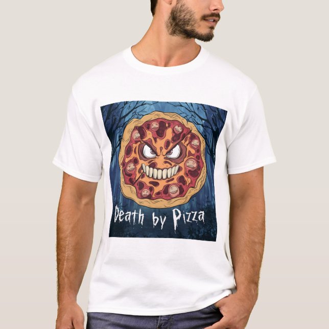 Camiseta Muerte Por Pizza (Anverso)