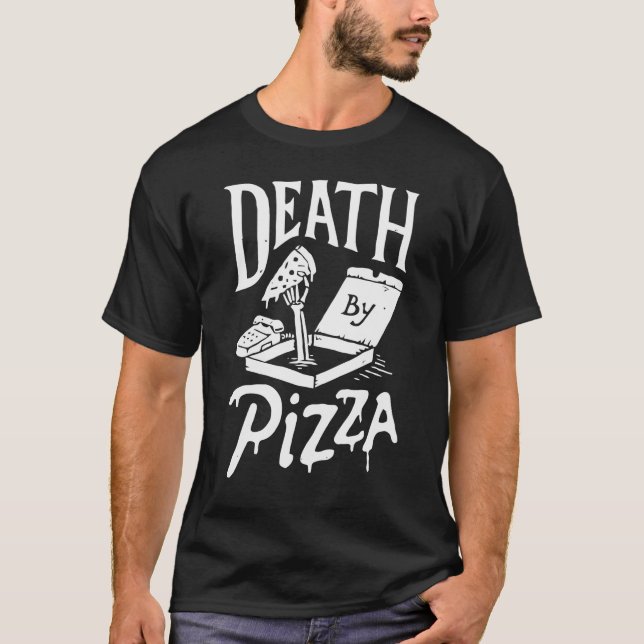 Camiseta Muerte Por Pizza (Anverso)