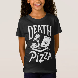 Camiseta Muerte por Pizza divertida