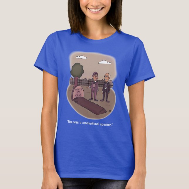 Camiseta Muerte que podemos azul (Anverso)