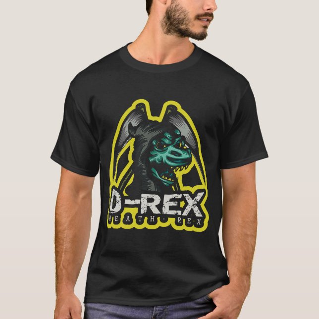 Camiseta Muerte Rex Muerte Rex Grim Raper Costume Halloween (Anverso)