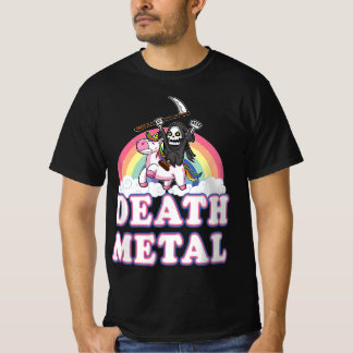 Camiseta Muerte Rock Metalizado Música Arcoiris Grim Reaper