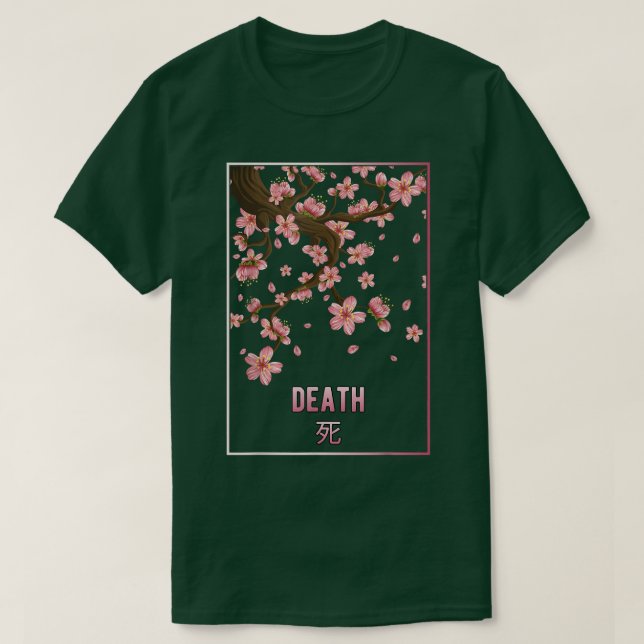 Camiseta Muerte Sakura Flor japonesa Florencia cerezo Japón (Diseño del anverso)