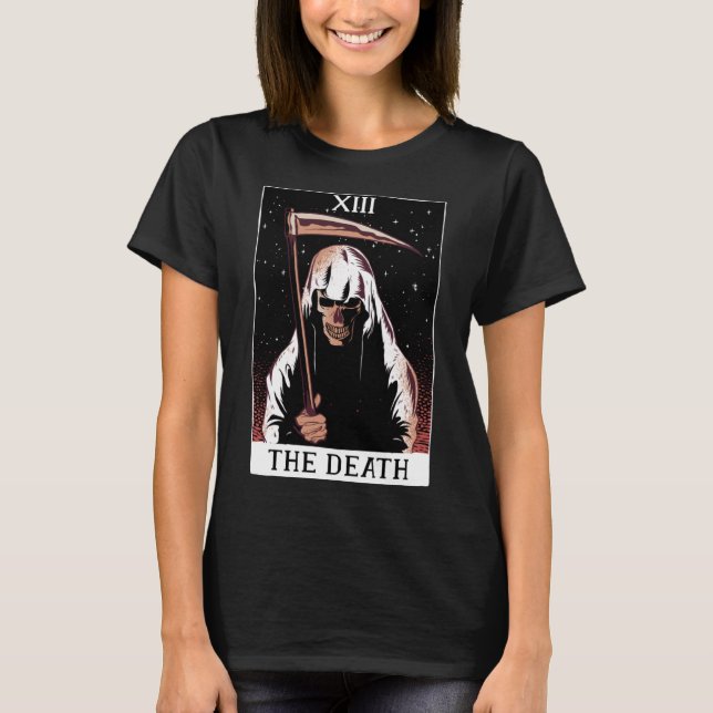 Camiseta Muerte Skeleton Sense Reaper Tarot Witchcraft (Anverso)
