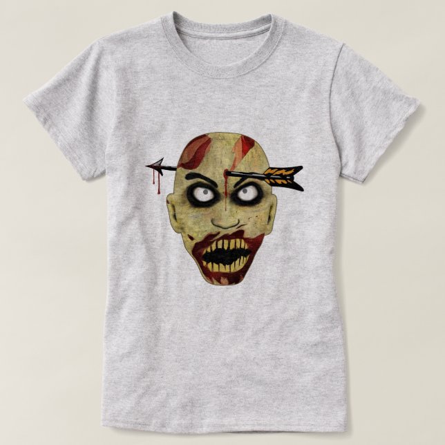 Camiseta Muerto de cabeza zombie (Diseño del anverso)