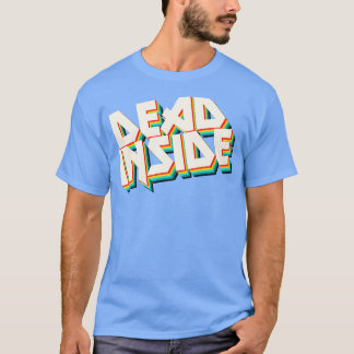 Camiseta Muerto dentro de la tipografía Metalizado Declarac