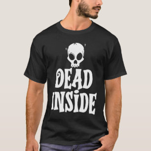 Camiseta Muerto dentro del irónico Skeleton Ghost Oscuro Su