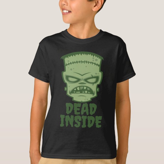 Camiseta Muerto dentro del monstruo Frankenstein (Anverso)