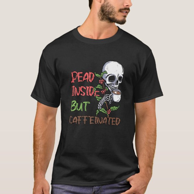 Camiseta Muerto Dentro Pero Cafetería De Skeleton Bleac (Anverso)