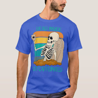 Camiseta Muerto Dentro Pero Cafetería Skeleton Para Mí