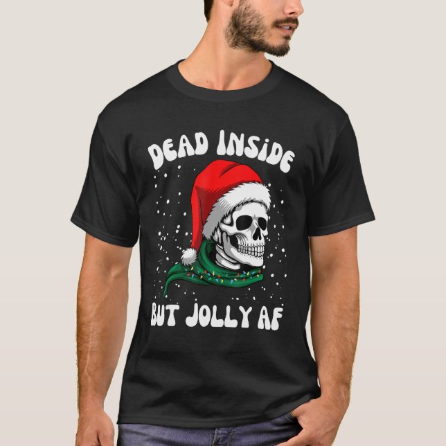 Camiseta Muerto Dentro Pero El Cráneo Santa Clara De Jolly  (Anverso)