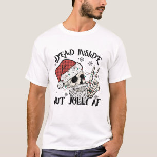 Camiseta Muerto Dentro Pero Jolly Aff, Feliz Navidad.