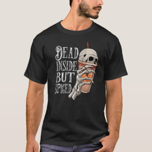 Camiseta Muerto dentro pero picado calabaza Calavera Cae H