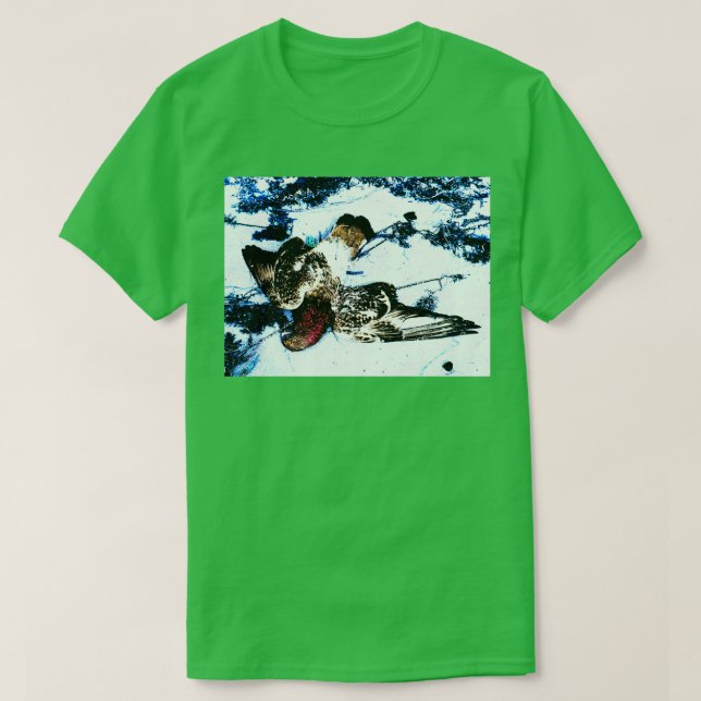 Camiseta Muerto en nieve (Diseño del anverso)