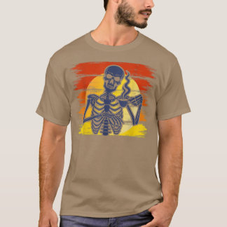 Camiseta Muertos Dentro Pero Cafeinados, Papá De Esqueleto,