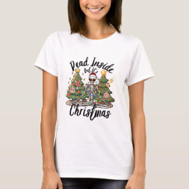 Camiseta Muertos dentro pero son Navidades regalos gracioso