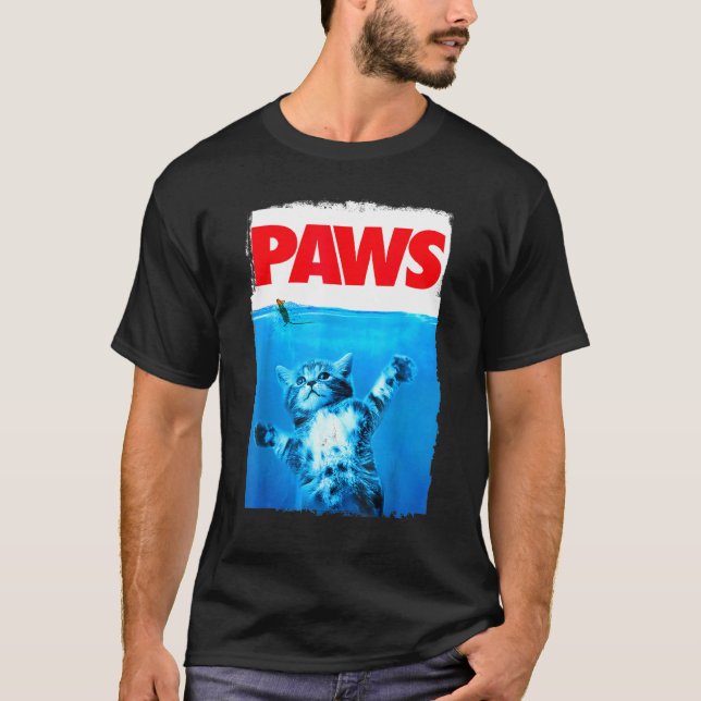 Camiseta Muestra al gato y al ratón la parodia de gatos más (Anverso)