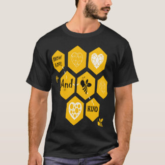 Camiseta Muestra Amor Y Sé Amable Amigo Abeja Divertido