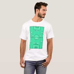 Camiseta Muestra de alineación táctica de fútbol 433 person