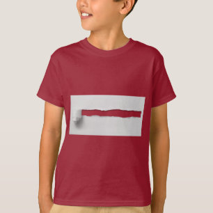 Camiseta Muestra de papel arrancado Gracioso Trick Boy Man