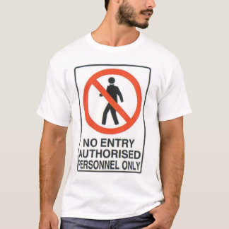 Camiseta muestra de peligro