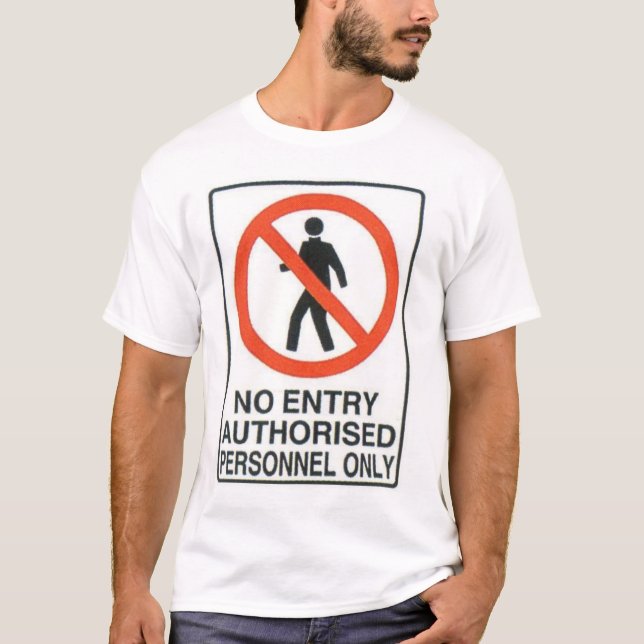 Camiseta muestra de peligro (Anverso)