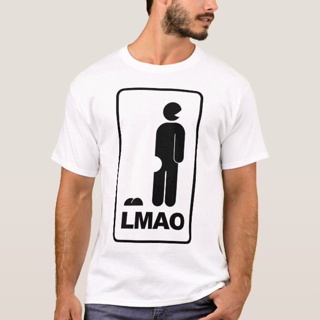 Camiseta Muestra del icono de LMAO ROFL LOL (Anverso)